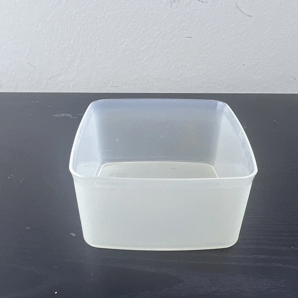 Vintage Tupperware 311-55 Clear Square Plastic Food Storage Container Replacemen